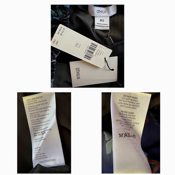 Anthropologie Othilia Willow Tiered Velvet Floral Romantic Midi Skirt NWT XS - Picture 12 of 12